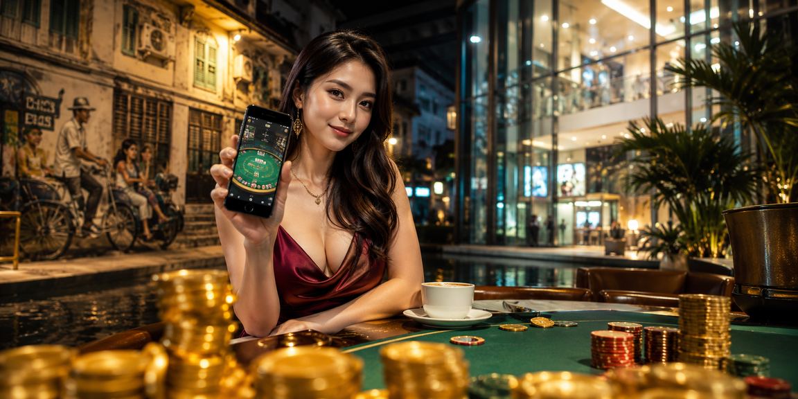 Suasana permainan baccarat gaya Melayu di Pulau Pinang